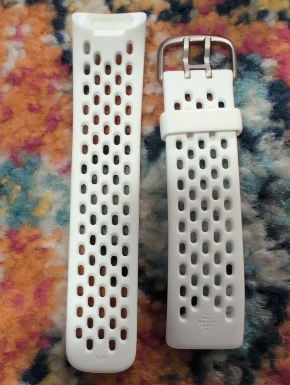 White Silicone Band & 2 Gold Stainless Steel Replacement Smartwatch Bands